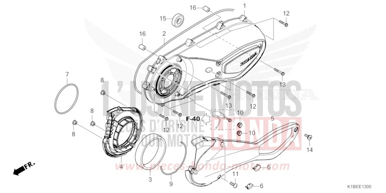 KURBELGEHAEUSEDECKEL, L. von Forza 350 MAT CYNOS GRAY METALLIC (NH312) von 2025